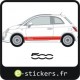 logo fiat 500 stripping bas de caisse