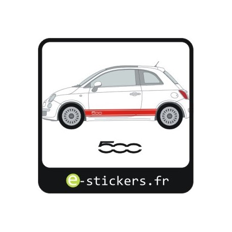 logo fiat 500 stripping bas de caisse