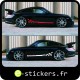 bandes damier porsche 997 avec lettrage porsche
