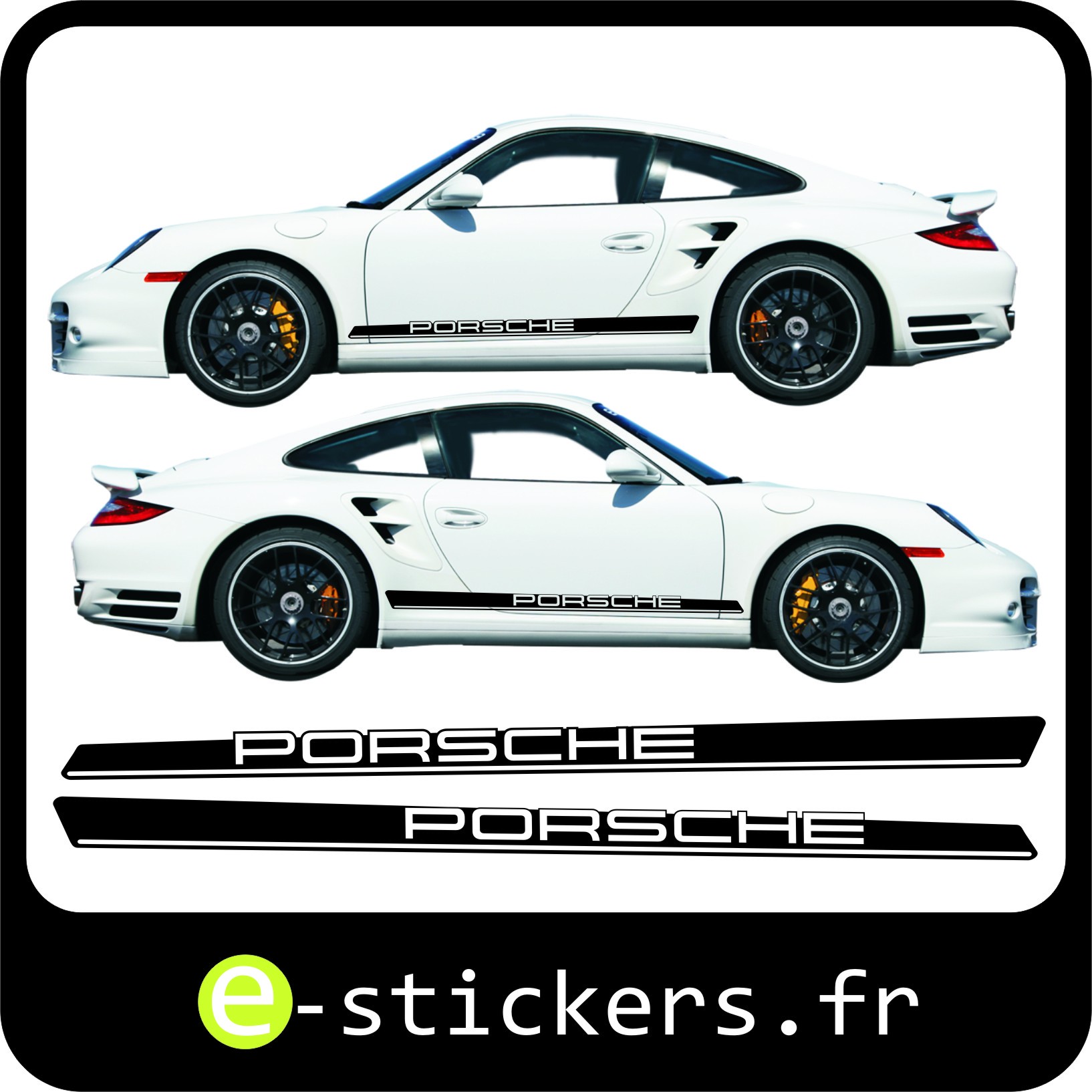 Kit Damier Renault Sport Racing Stickers (coloris au choix)