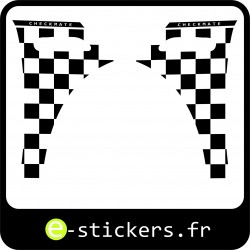 stickers déco mini checkmate 