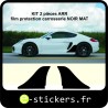 Protection aile arr porsche CAYMAN NOIR MAT