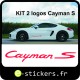 logo Cayman S  2 cotés
