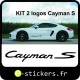 logo Cayman S  2 cotés